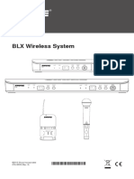 SHURE-BLX Wireless User Guide English