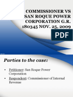 BIR Vs San Roque Power Corp.