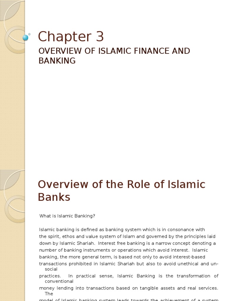 Chapter 3 (A) | PDF | Islamic Banking And Finance | Banks