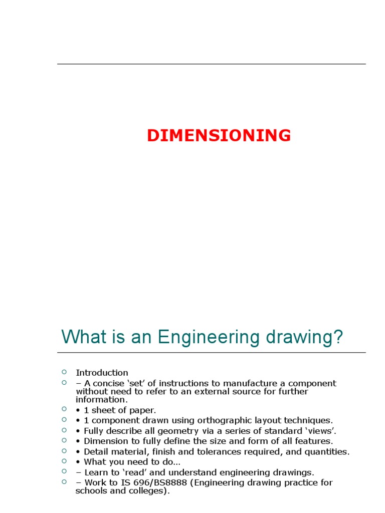 Understanding Dimensioning in Engineering | PDF | Graphics ...