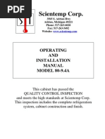 Download Scientemp 80-94A Manual Operating and Installation Manual by scientemp SN33080545 doc pdf