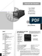 Scientemp - Manual del Usuario CAL 9500P Regulador de Procesos Programable - E s p a ñ o l