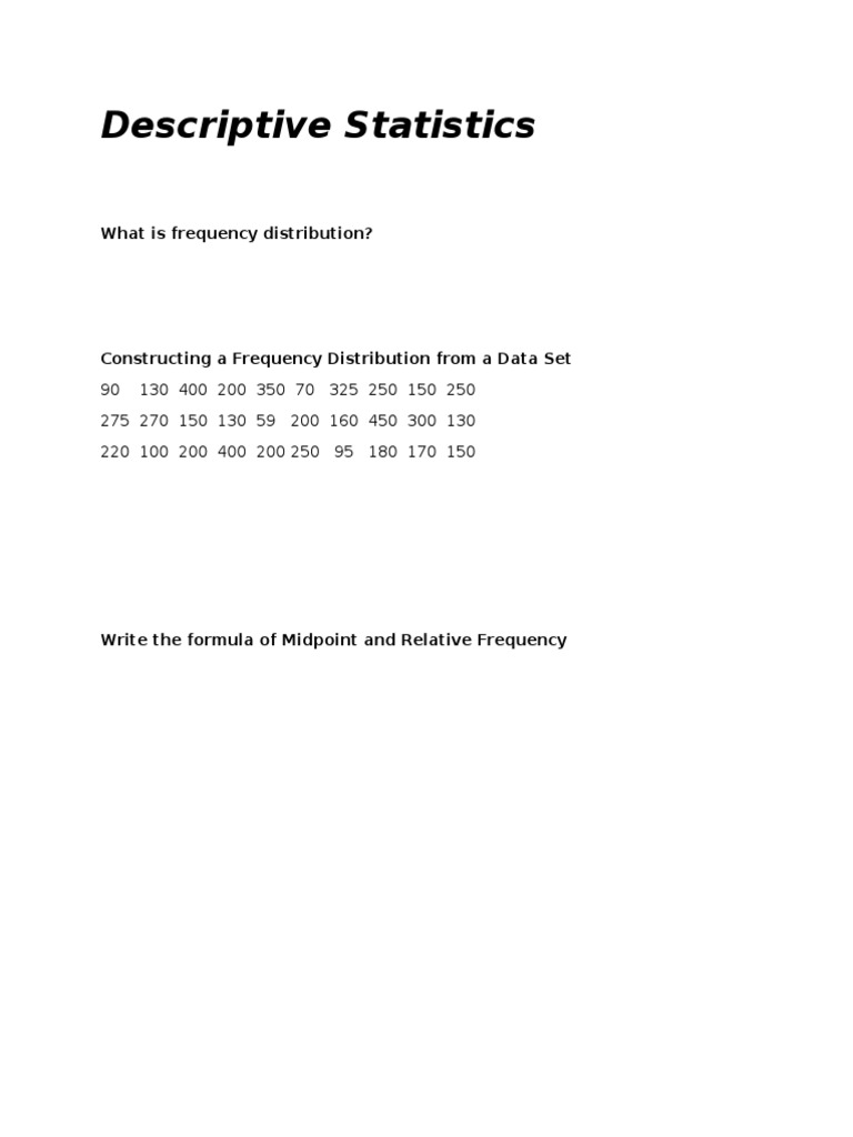 Understanding Descriptive Statistics | PDF