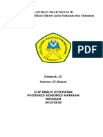 LAPORAN PRAKTIKUM III Bakteri Makanan Dan Minuman - Acc