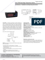 Scientemp - Series TSS2 Dual Stage Temperature Switch Specifications - Installation and Operating Instructions, Manual 