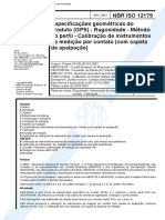 NBR 12179 - Especificacoes Geometricas Do Produto (GPS) - Rugosidade - Metodo Do Perfil - Calibra