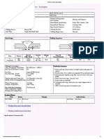 Welding Procedure Specification: Example