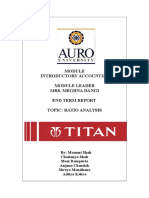Titan Time Products PVT LTD Ratio Analysis