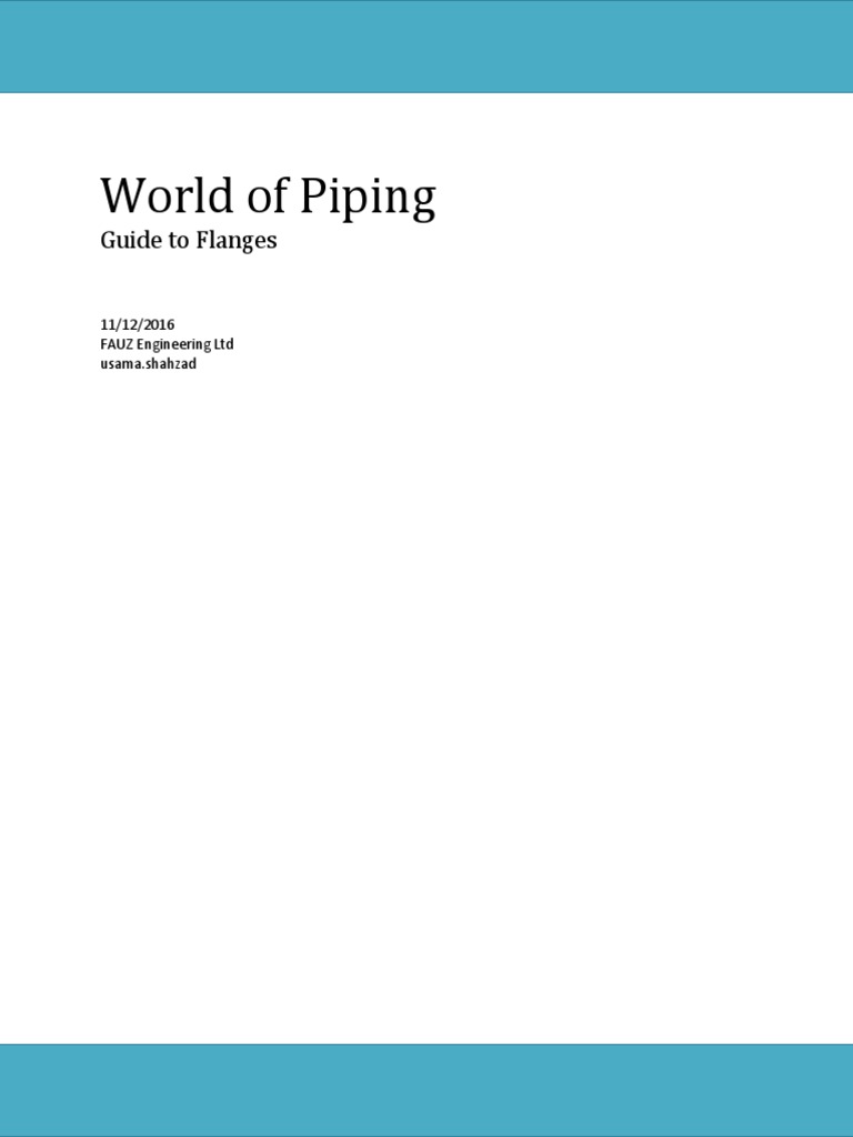 EXPLORE THE WORLD OF PIPING intelligence overview