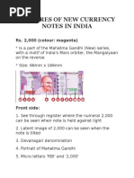 Indian Banknotes Security Features | PDF | Banknote | Numismatics