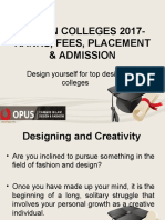 Opusway - Design Colleges 2017 - Ranks, Fees, Placement & Admission