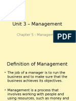 Chapter 5 - Management