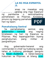 Pamamahala NG Mga Espanyol Sa Pilipinas