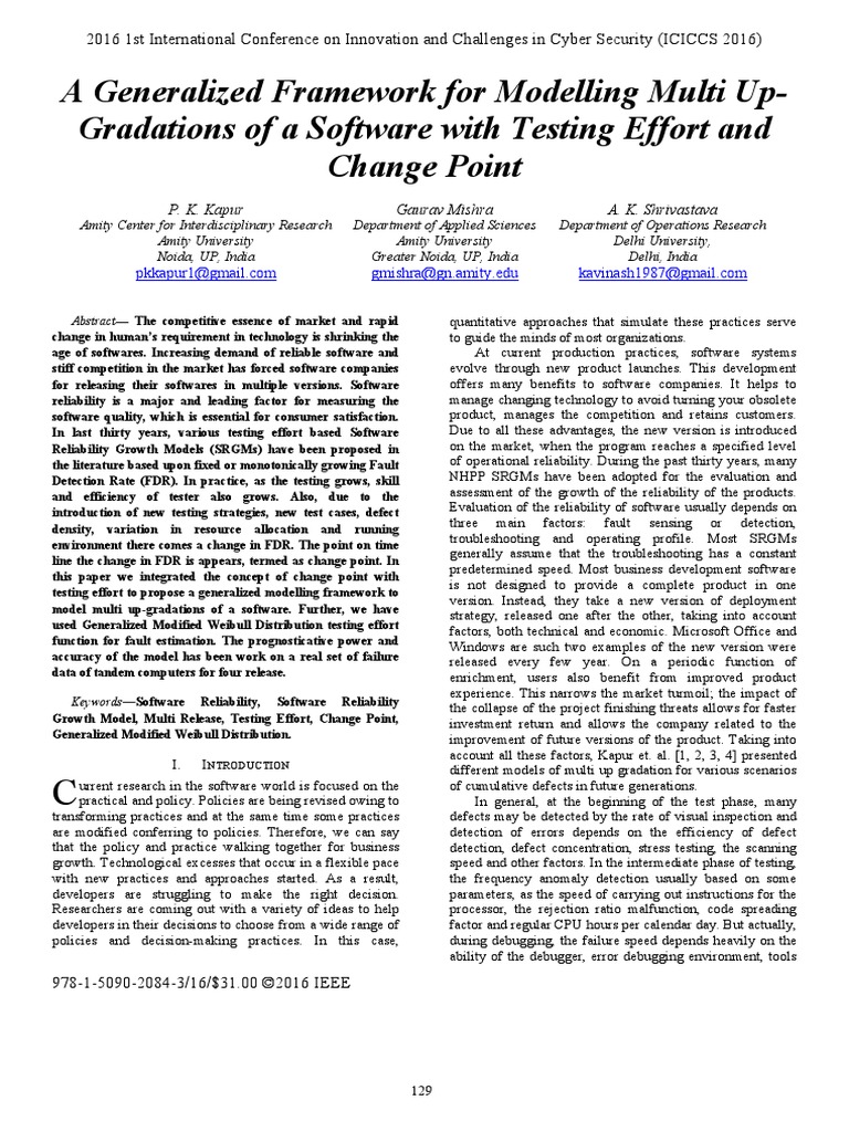 Kapur Reliability Engineering Errors And Residuals - 