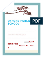 Oxford Public School: Chemistry Project