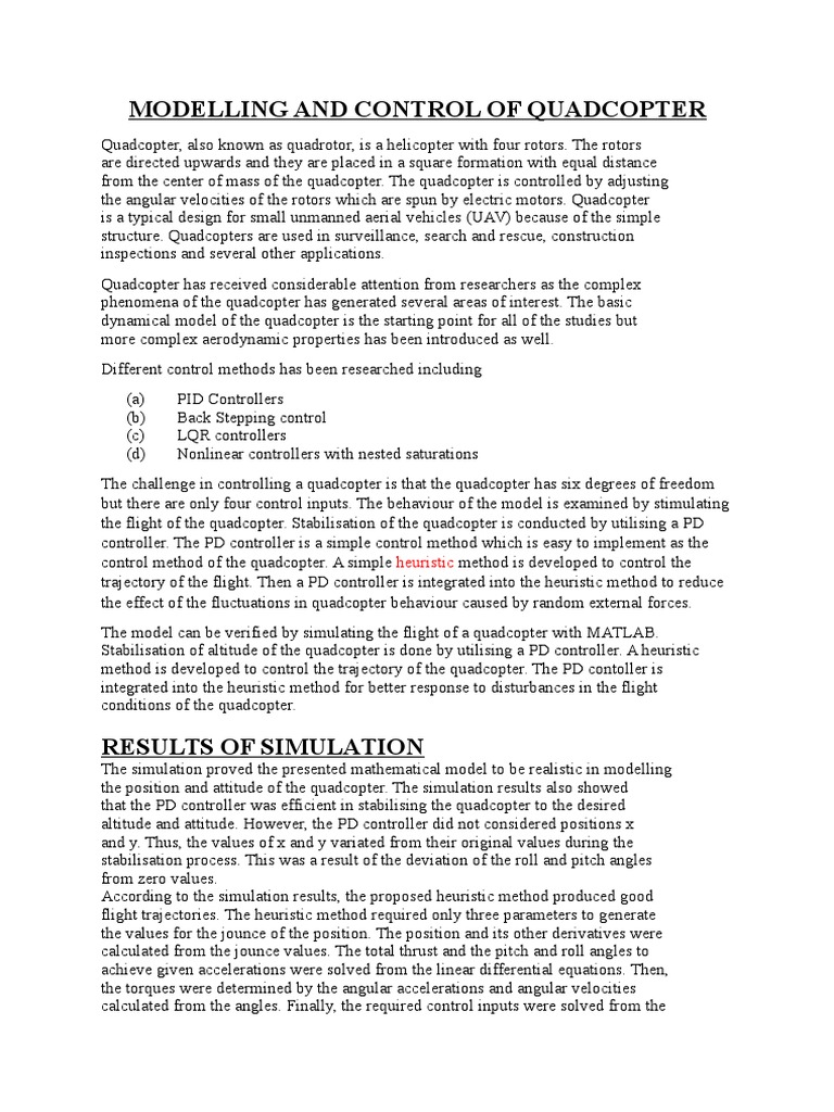 Quadcopter working principle pdf image