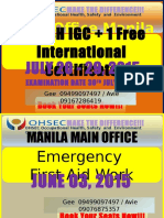Nebosh Igc + 1 Free International Certificate: Main Office Manila
