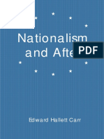Edward Hallett Carr Nationalism and After