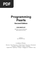 Programming Pearls