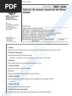 NBR 12299 NB 1383 - Calculo Da Massa Comercial de Fibras Texteis