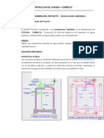 Memoria Instalaciones Sanitarias