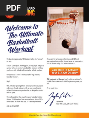 Egt Ultimate Basketball Workout Pdf Human Anatomy Musculoskeletal System