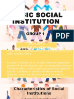 Basic Social Institution: Group 1
