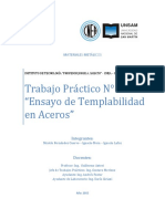 Ensayos de Templabilidad en Aceros