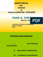 Anesthesia for Maxillofacial Procedure