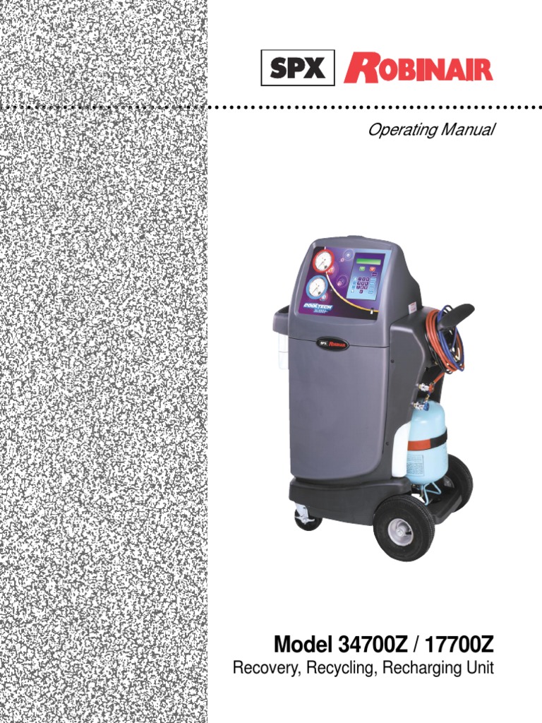 Cooltech 34700z Manual | PDF | Air Conditioning | Leak