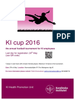 KI Cup 2016: KI Health Promotion Unit