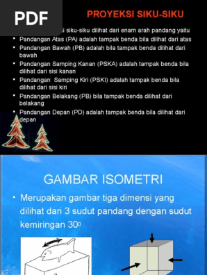 1 3 Proyeksi Siku Gambar Isometris Pdf