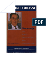 1999 Domingo Miliani Homenaje UPEL El Pedagógico de Caracas y Domingo Miliani