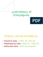 Brief History of Dravyguna