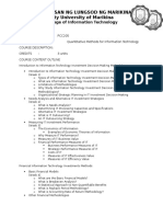 Quantitative Methods for IT