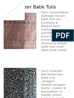 Grosir Batik Tulis - 081333783133 - Batik Tulis Murah