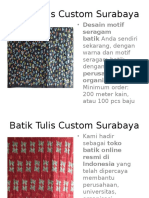 Batik Tulis Custom Surabaya - 081333783133 - Batik Tulis Custom Di Surabaya