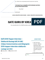GATE Guru by Kreatryx - GATE 2017 Online Coaching Institutes - Best GATE Coaching Centres - Kreatryx Blog