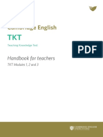 TKT Handbook Modules 1 3 PDF