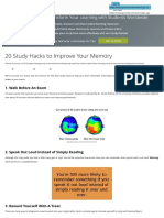 20 Study Hacks to Improve Your Memory - ExamTime