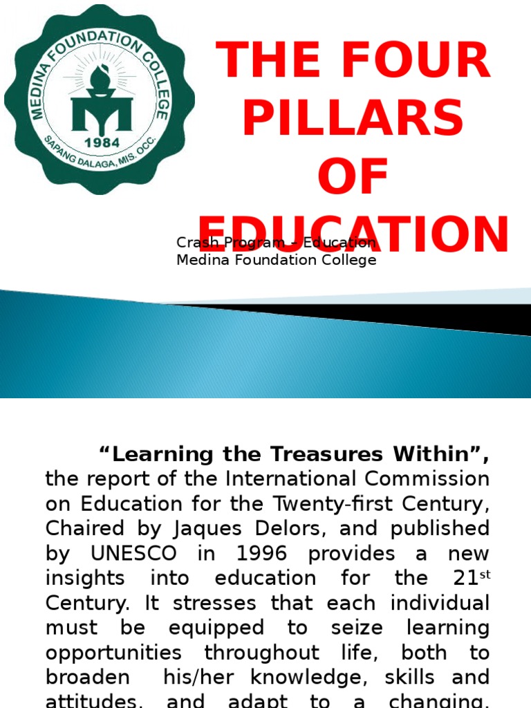 Pillars of Education PDF Cognition Cognitive Science