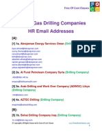 Oil and Gas Driling Companies HR Email Addresses