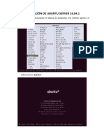 Instalación de Ubuntu Server