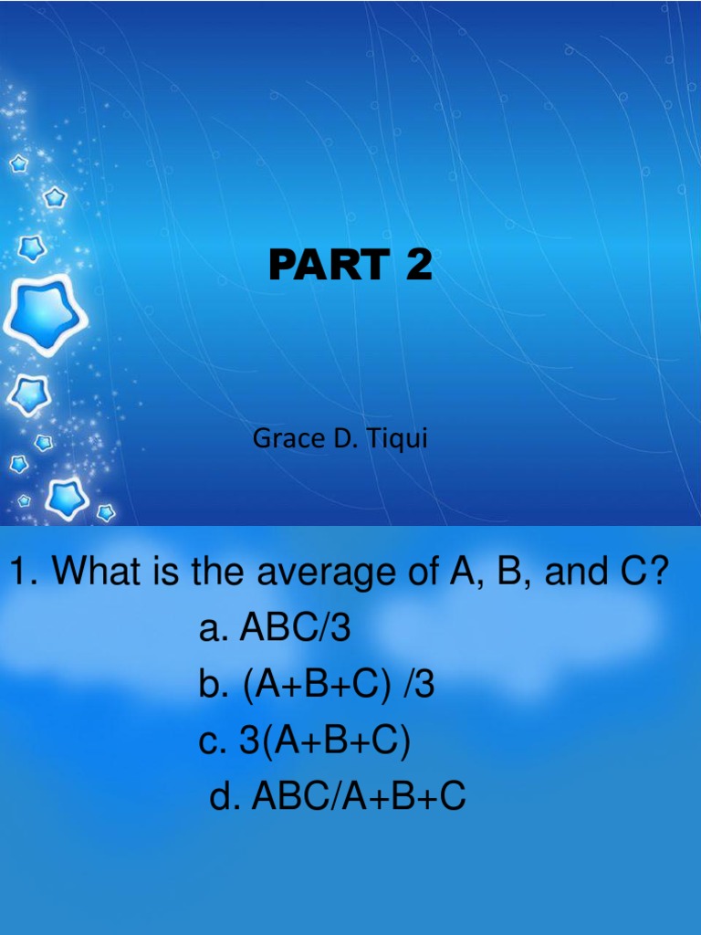 Math Problem Solving Questions | PDF | Human Resource Management ...