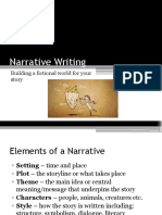 narrative writing - creating fictional worlds