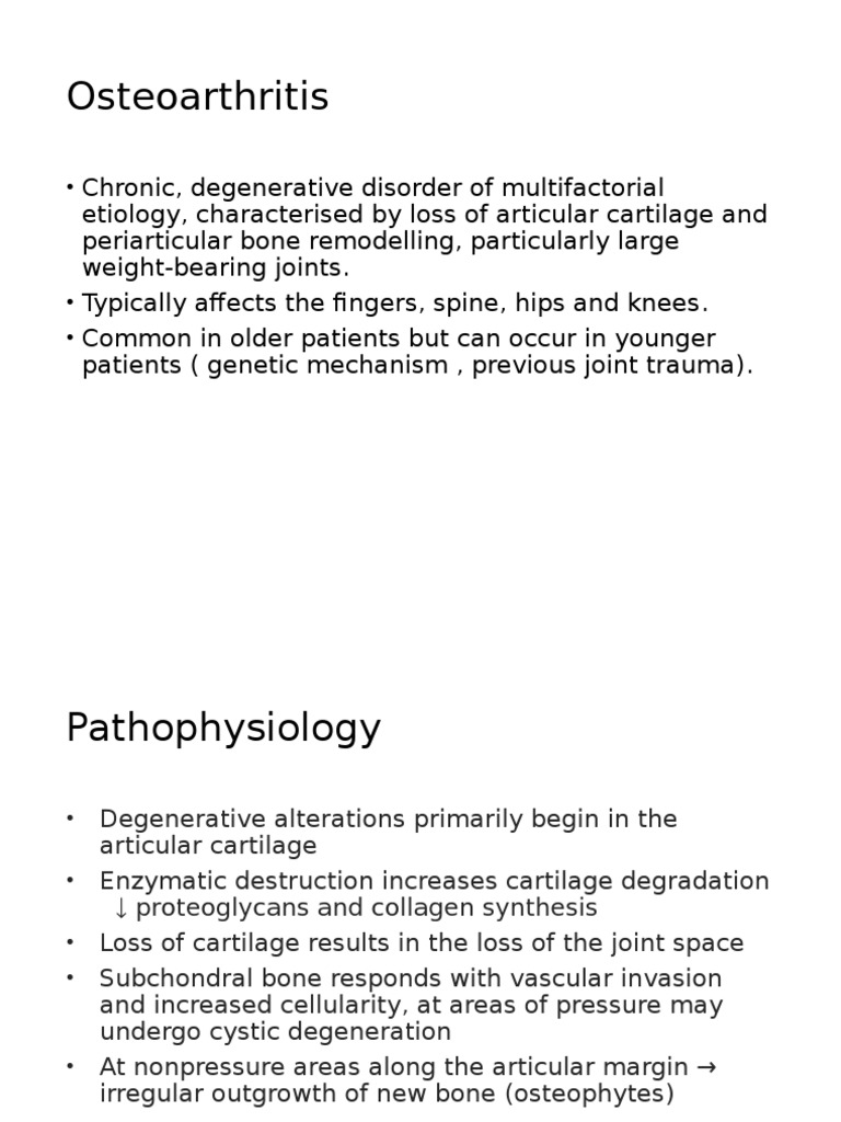 OA | PDF | Osteoarthritis | Knee