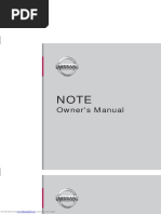 Nissan Note E12 EU User Manual English