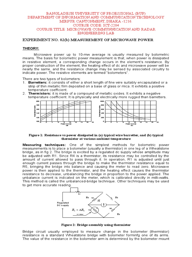 Expt 2b PDF Coaxial Cable Electrical Resistance And Conductance