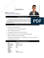 Andrew Marasigan Resume