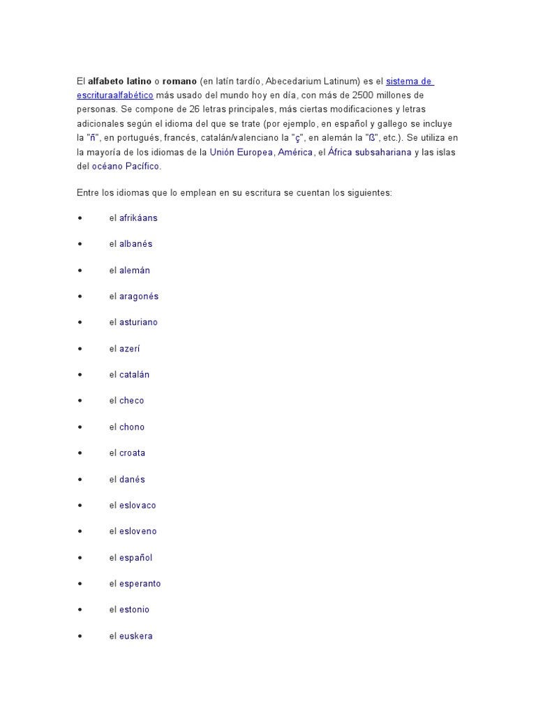 Origen y evolución del alfabeto latino | PDF | Escritura latina | Alfabeto